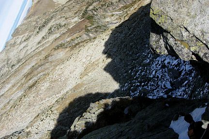 De l'autre côté de la brèche, crête de Barris