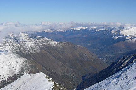 Pic de Cuneille, vue de la vallée d'Aure