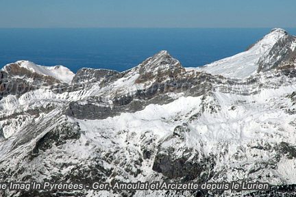 Depuis le Lurien, panorama sur le Ger et l'Arcizette