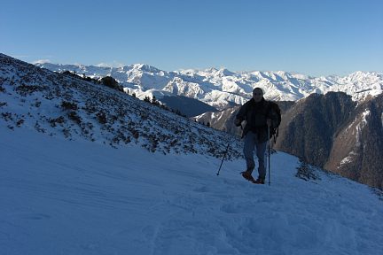 Passage par le Serrat de Créspés vers le pic de Bacanère