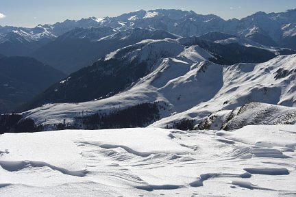 Depuis le pic de Bacanère, vue sur le massif Aneto-Maladeta