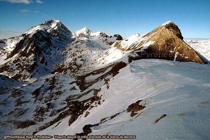 Le Visaurin et les Aiguilles d'Ansabère depuis la Sierra de Bernera