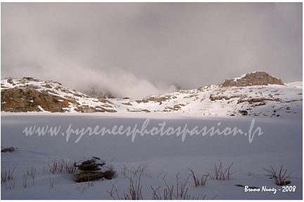 Lac d'Estaëns en février