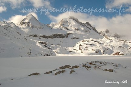 Lac d'Estaëns en février