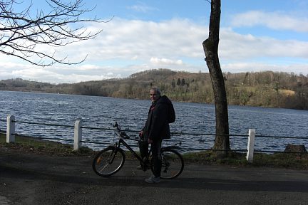 Arrivée au lac de Lourdes, fin du chemin Henri IV