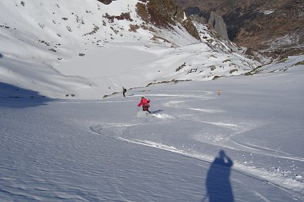 Descente vers la lac d'Anglas