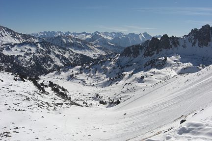 Depuis le col de Barèges, panorama vers l'Est