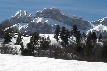 Le pico de la Garganta de Borau vu depuis le Somport