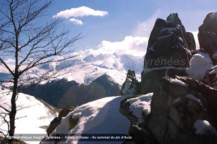 Pic d'Auzu, vue sur le groupe Ger-Gabizos