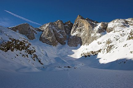 Massif du Vignemale depuis le refuge des Oulettes de Gaube