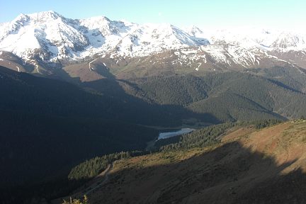 Depuis le Monné Rouye, l'Arbizon et le lac de Payolle