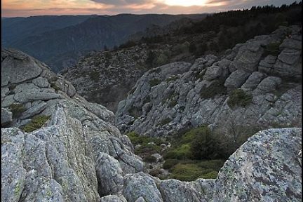 Coucher de soleil au Caroux