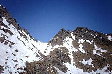 Col de la Montagnette, sous le pic de Sauvegarde