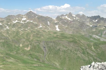 Depuis le Caillabet de Rébec, pic des Moines et pic de Larry