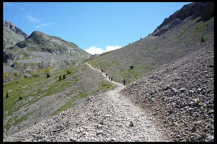 Descente du col de Boucharo, Bujaruelo
