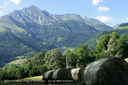 Le pic du Midi d'Arrens vu depuis les Artigaus
