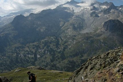 Le massif de la Maladetta vu du Port de Benasque
