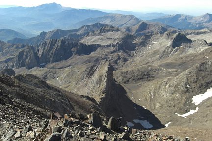 Depuis l'Espalda de Posets, la Diente de Llardana