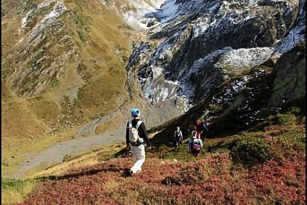 Col de Pierrefitte sous la neige, vu du lac de Maucapéra