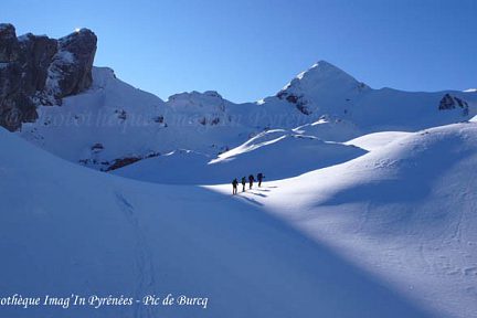 Le pic de Burcq en hiver