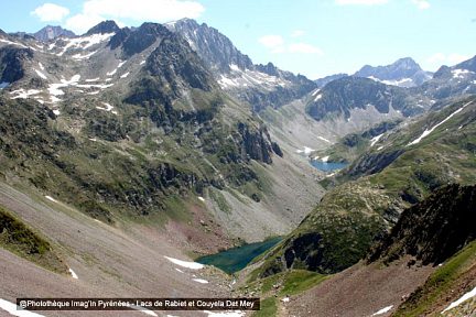 Lac de Rabiet depuis le col de Pierrefitte