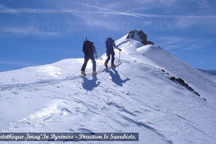 En direction du pic Saoubiste
