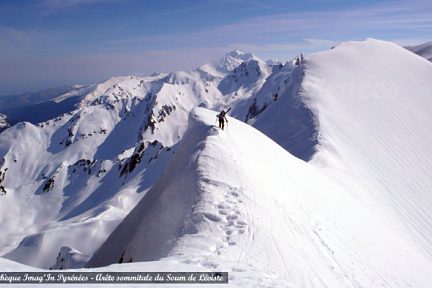 Arête sommitale du Soum de Léviste
