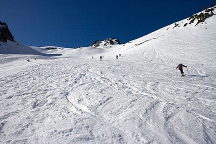 Rude montée vers le lac dets Coubous