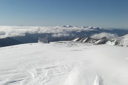 Sierra Cebollera et pico Urbion depuis le Cerro San Lorenzo