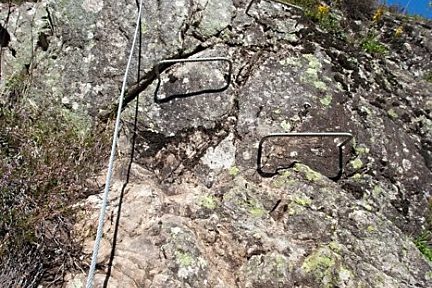 Début de la via ferrata
