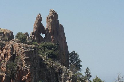 Le rocher en Cœur dans les Calanche de Piana