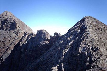 Montferrat, pointes du Tapou et Grand Tapou vus du pic du Milieu