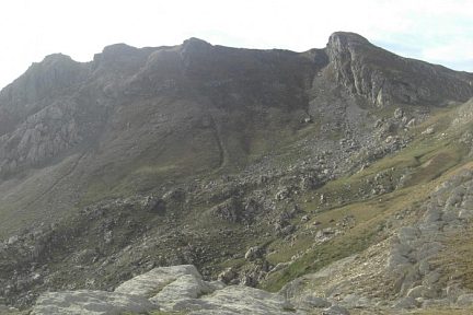 Falaises Sud-Est de la Kartxela, depuis le port de Bimbalèta