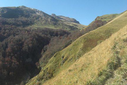 La Kartxela vue depuis le haut des gorges de Kakueta