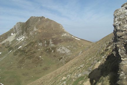 Le Chardékagagna vu depuis le flanc du pic de Belhay