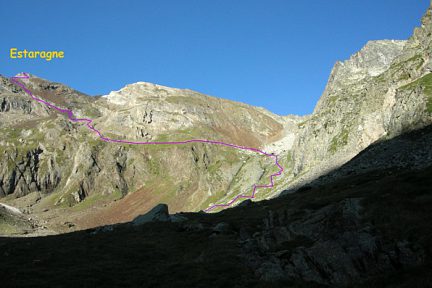 Estaragne: itinéraire