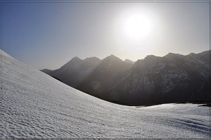 Pic du Midi de Bigorre depuis la crête du pic de Barran