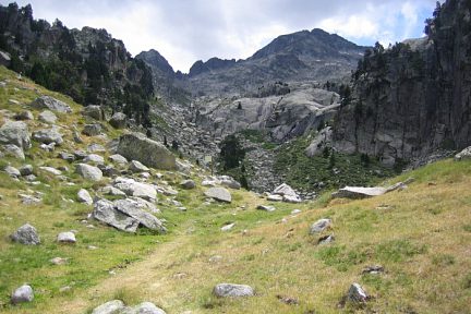 Col de Contraix vu depuis le refuge Ventosa i Calvell