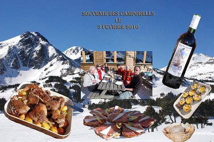 Repas au refuge de Camporells