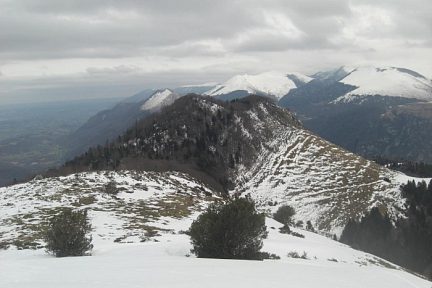 Crête de Lazerque vue depuis le Barsaut (1368 m)