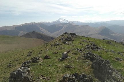 Le pic d'Orhy vu depuis le sommet d'Errozaté