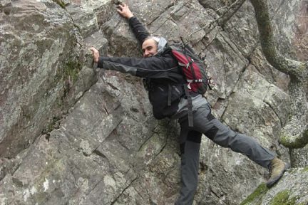 Dans les rochers de la Pena de Aballarri