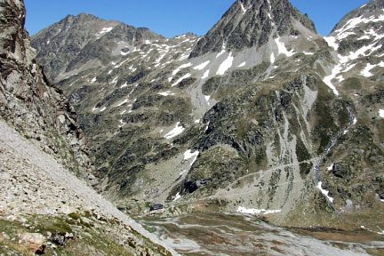 Refuge des Oulettes de Gaube, pic et col d'Arraillé