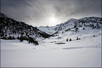 Randonnée en raquettes au refuge du Marcadau