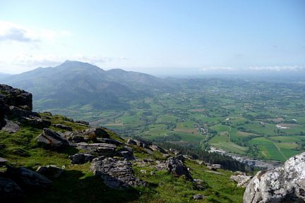 La Rhune et la Côte Basque vues depuis l'Atxuria