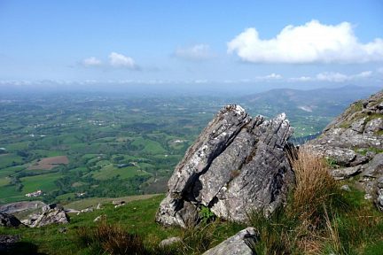 Vue vers le nord depuis l'Atxuria