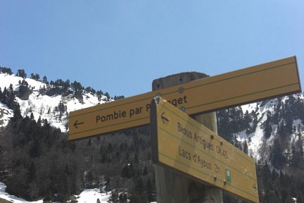 Traversée de la plaine de Bious vers Pombie par Peyreget
