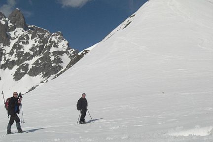 Passage au col de l'Iou (2194 m)