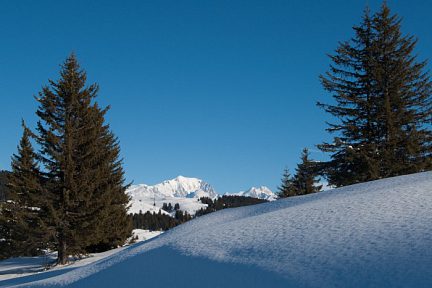 Mont Blanc depuis le col des Saisies