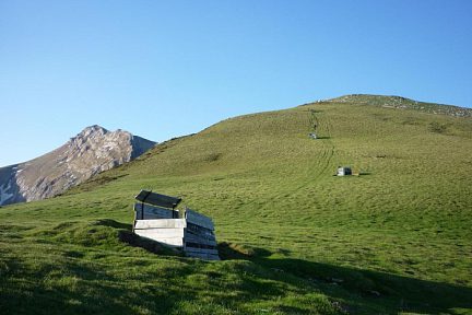 Remontée de la crête de Zazpigagn
